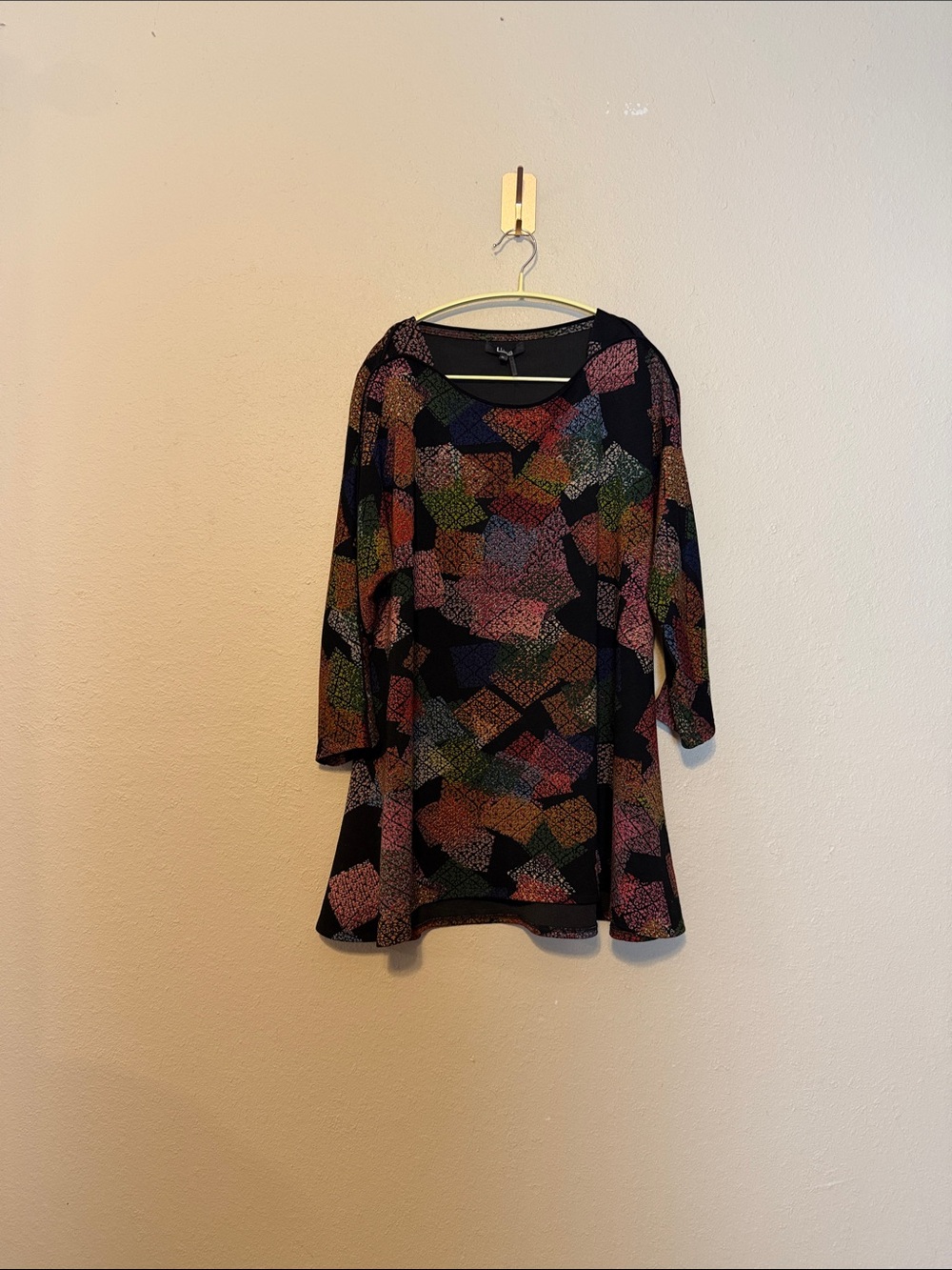 Lior Paris Multi-Color‎ Artsy Tunic Lagenlook Size XL